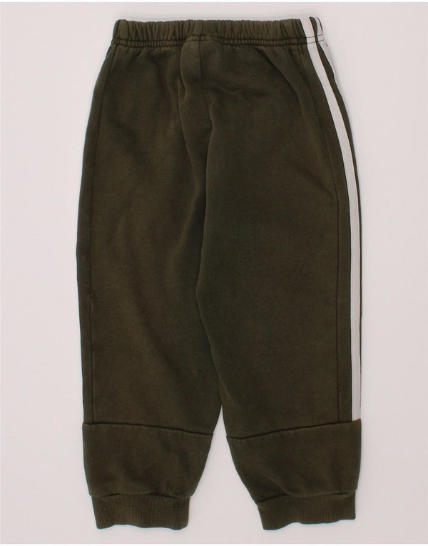 ADIDAS Meninos Calças de Treino Joggers 2-3 Anos Cáqui Algodão