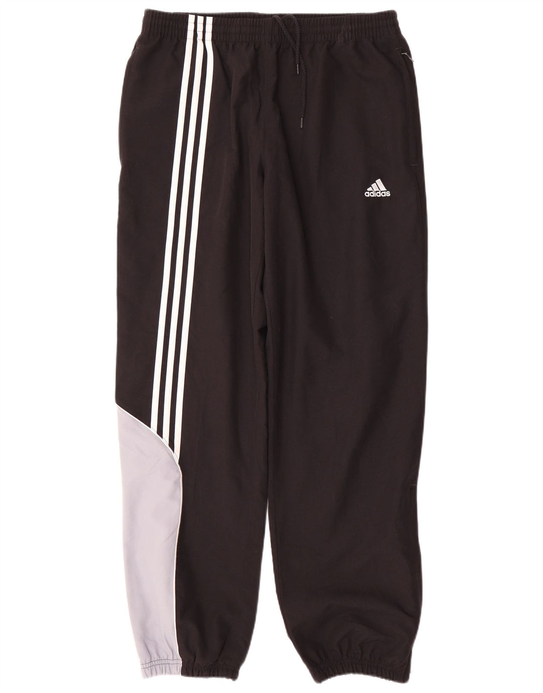 ADIDAS Calças de treino masculinas Joggers UK 40/42 Medium Black Colourblock