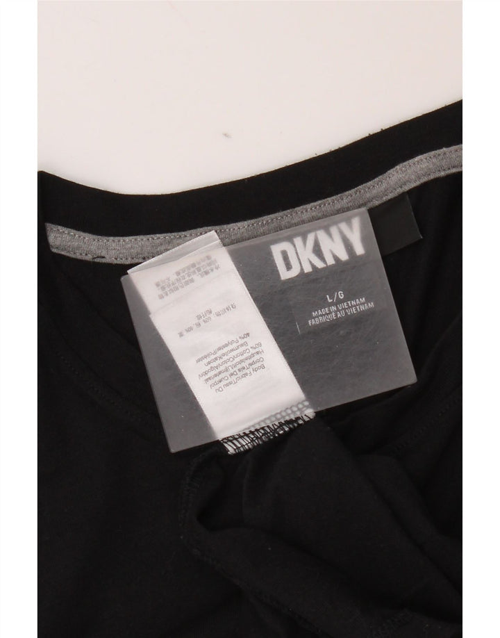Camiseta masculina Dkny top grande algodão preto