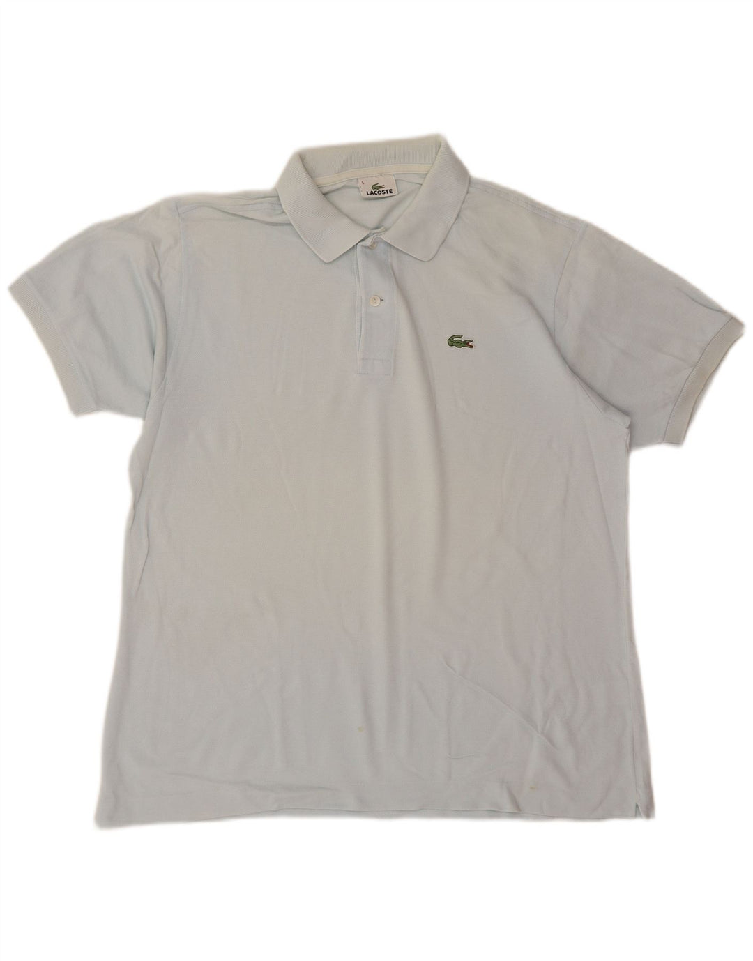 Camisa polo masculina Lacoste tamanho 5 grande algodão azul