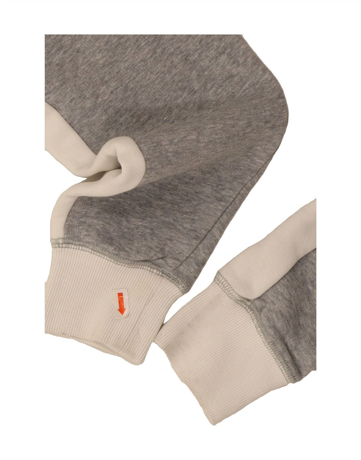 JACK WILLS Mens Hoodie Jumper XS Grey Colourblock Cotton Vintage Jack Wills and Second-Hand Jack Wills from Messina Hembry 