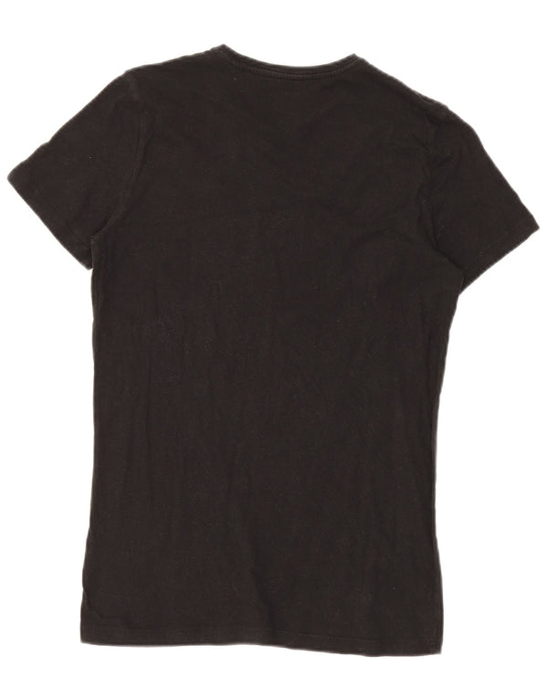 DIESEL Camiseta Masculina Top Pequeno Algodão Preto