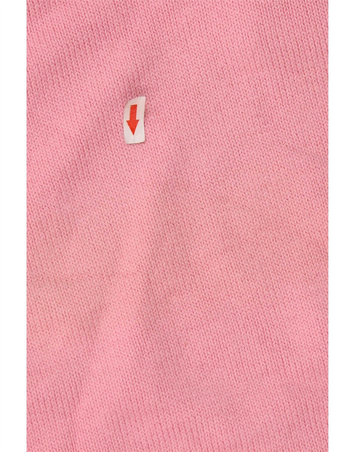 Suéter masculino Marks & Spencer Blue Harbor com gola redonda grande rosa