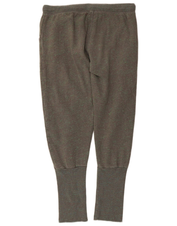 SUPERDRY Womens Tracksuit Trousers Joggers UK 14 Medium  Grey Flecked
