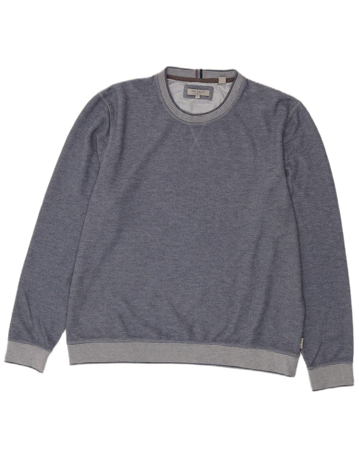 Suéter feminino TED BAKER tamanho 6 2XL azul poliéster