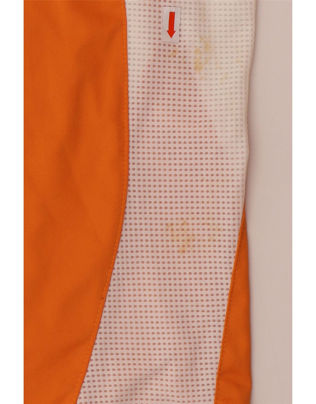 ADIDAS Mens Climacool T-Shirt Top Grande Laranja Colourblock Poliéster