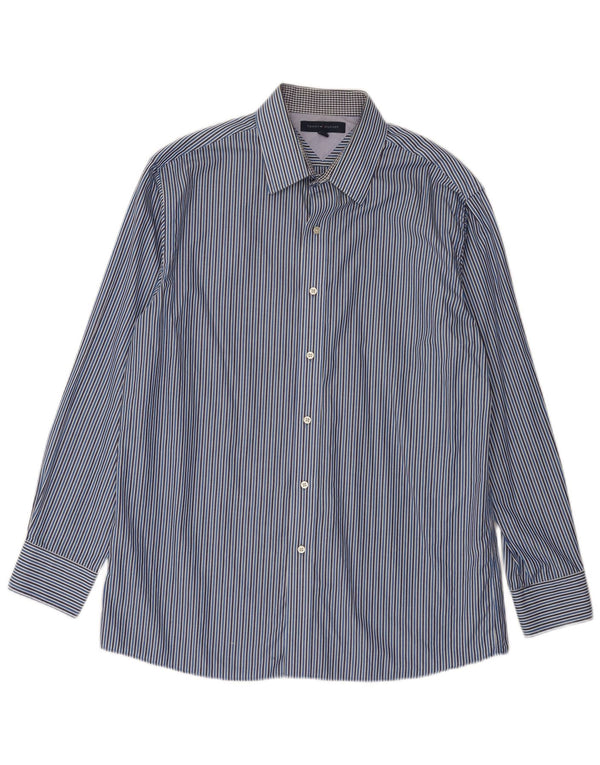 Camisa masculina Tommy Hilfiger tamanho 16 listra azul grande