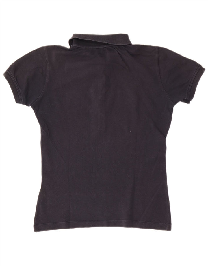 Camisa polo feminina North Sails UK 12 algodão preto médio
