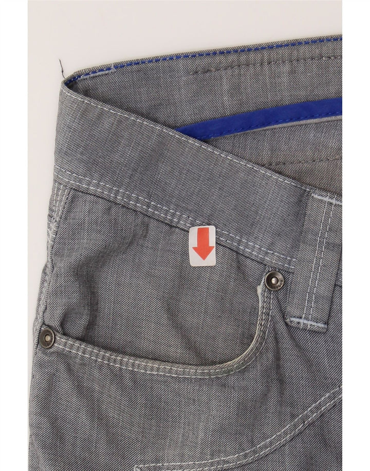 JECKERSON Mens Slim Casual Trousers W31 L33  Grey Cotton Vintage Jeckerson and Second-Hand Jeckerson from Messina Hembry 