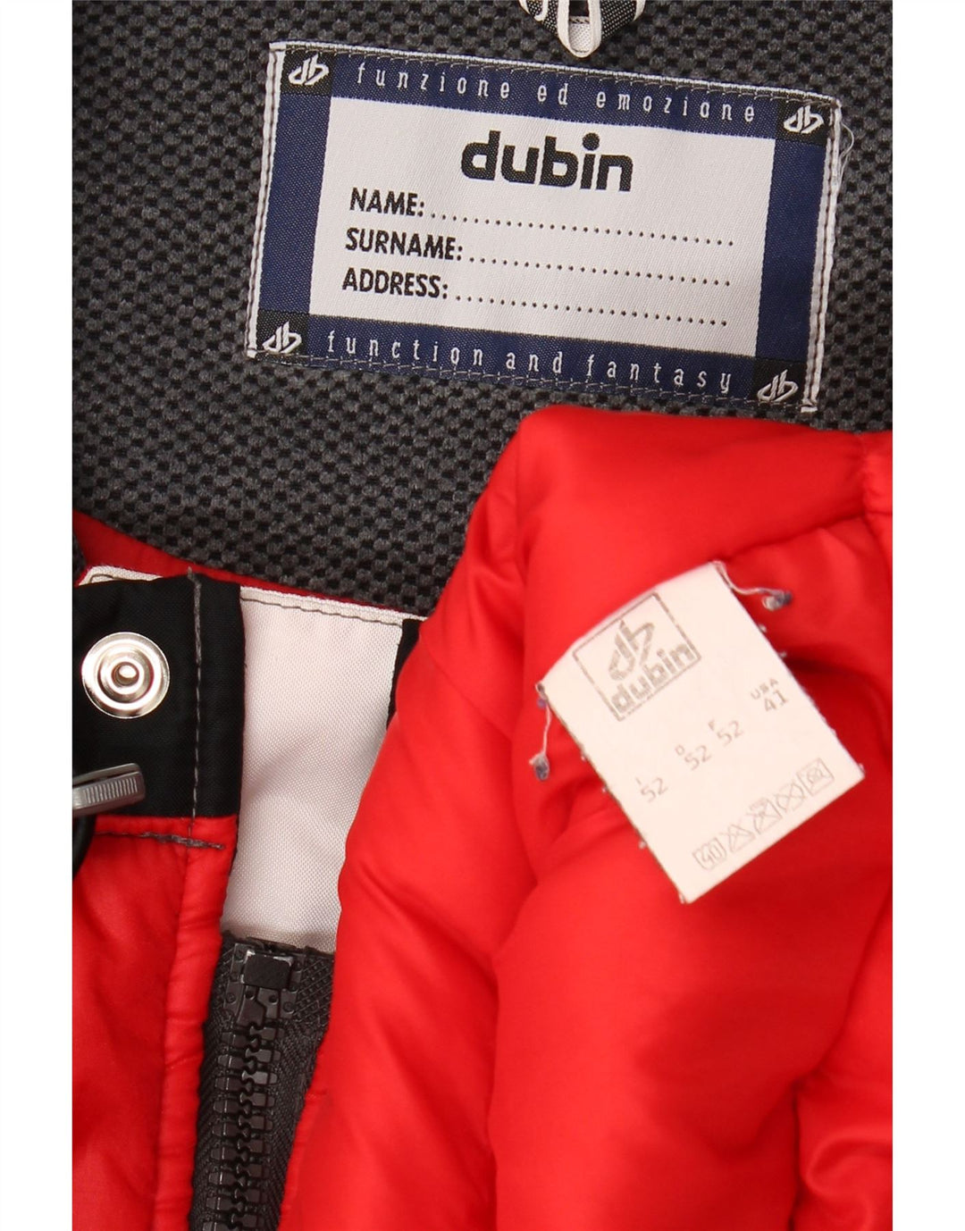 Jaqueta masculina Dubin Graphic Racer IT 52 XL poliéster colorblock vermelho