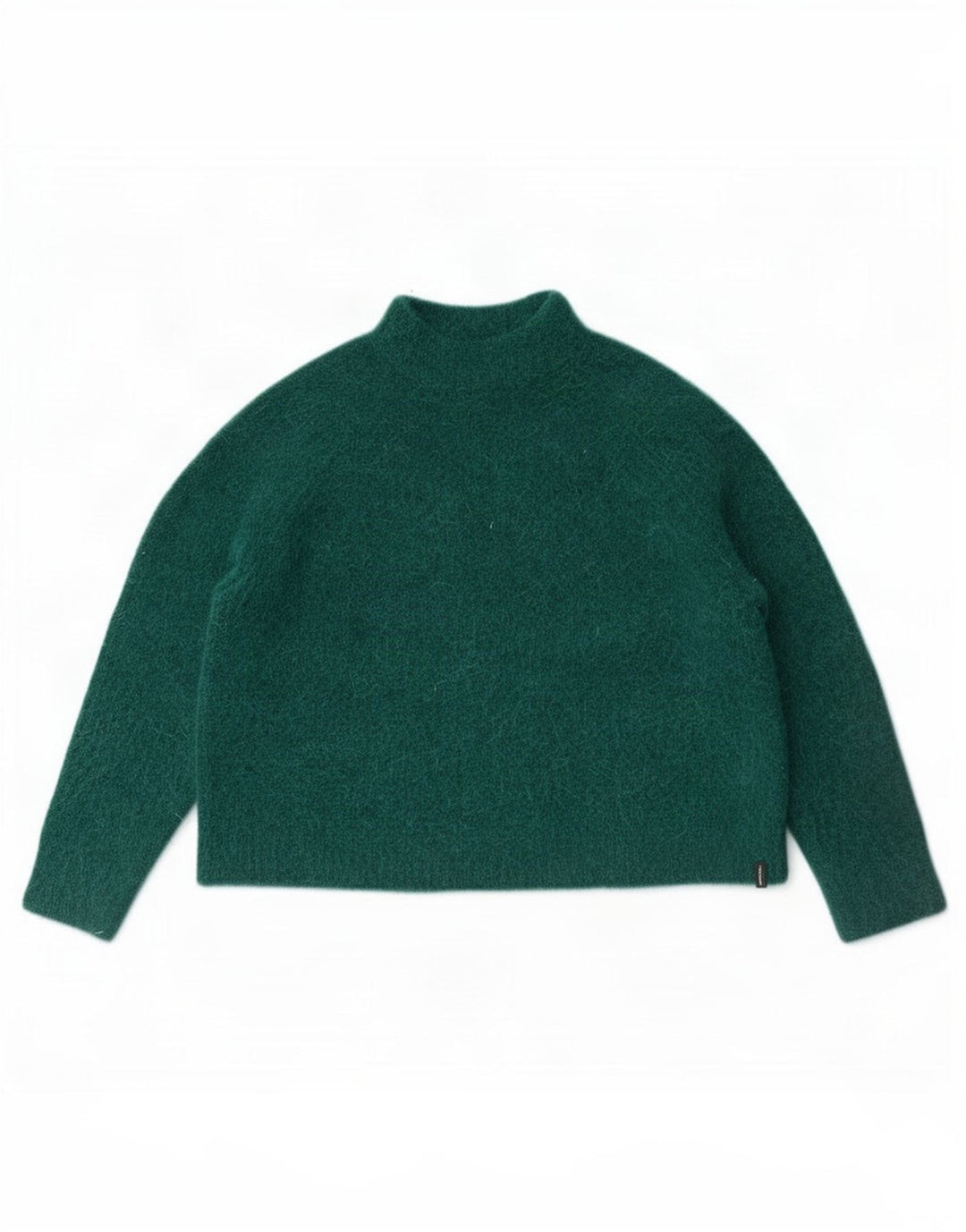Superdry Suéter feminino superdimensionado com gola de tartaruga Reino Unido 10 pequeno verde