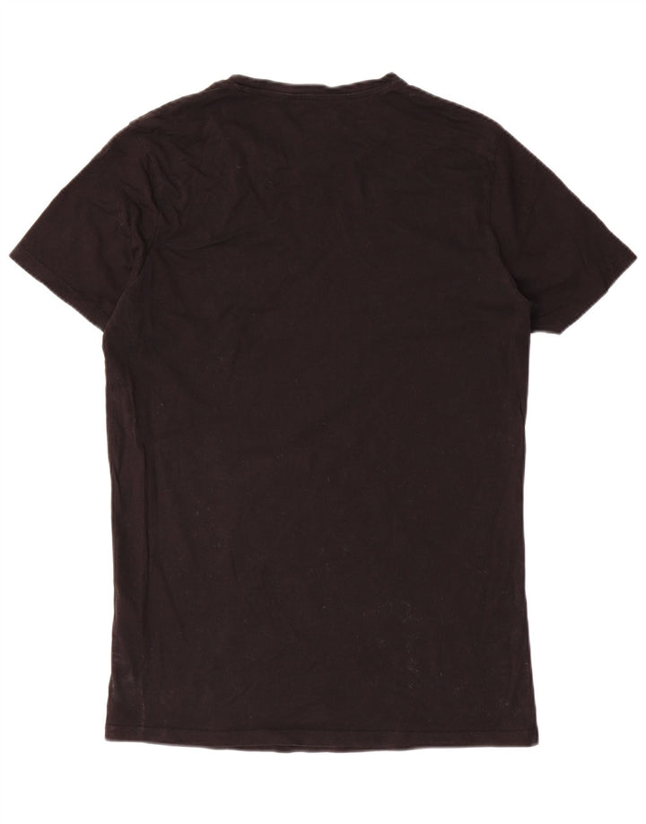 Camiseta masculina Diesel Top grande de algodão preto