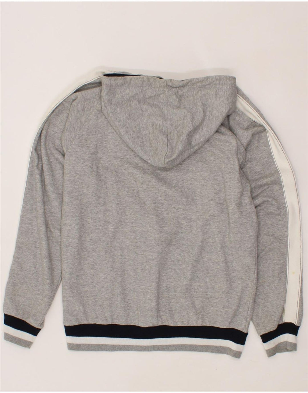 CHAMPION Mens Graphic Hoodie Jumper Large Grey Colourblock Cotton Vintage Champion and Second-Hand Champion from Messina Hembry 