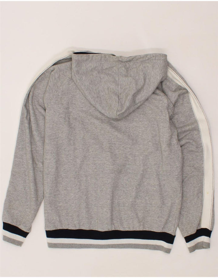 CHAMPION Mens Graphic Hoodie Jumper Large Grey Colourblock Cotton Vintage Champion and Second-Hand Champion from Messina Hembry 