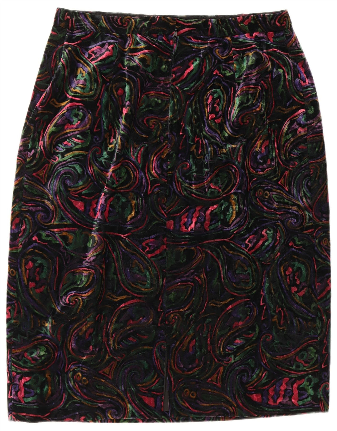 Conjunto de saia feminina VINTAGE com 1 botão e 2 peças Reino Unido 12 médio W32 multicolorido