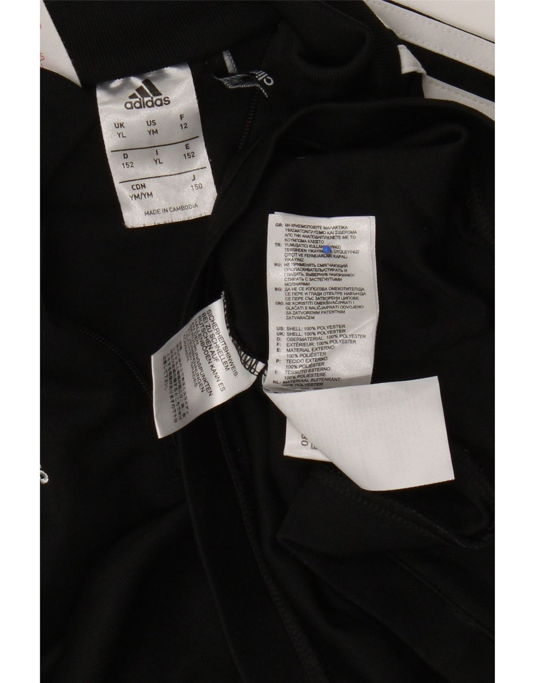 Adidas Meninos Climalite Pulôver Top de treino 11-12 anos Grande Preto