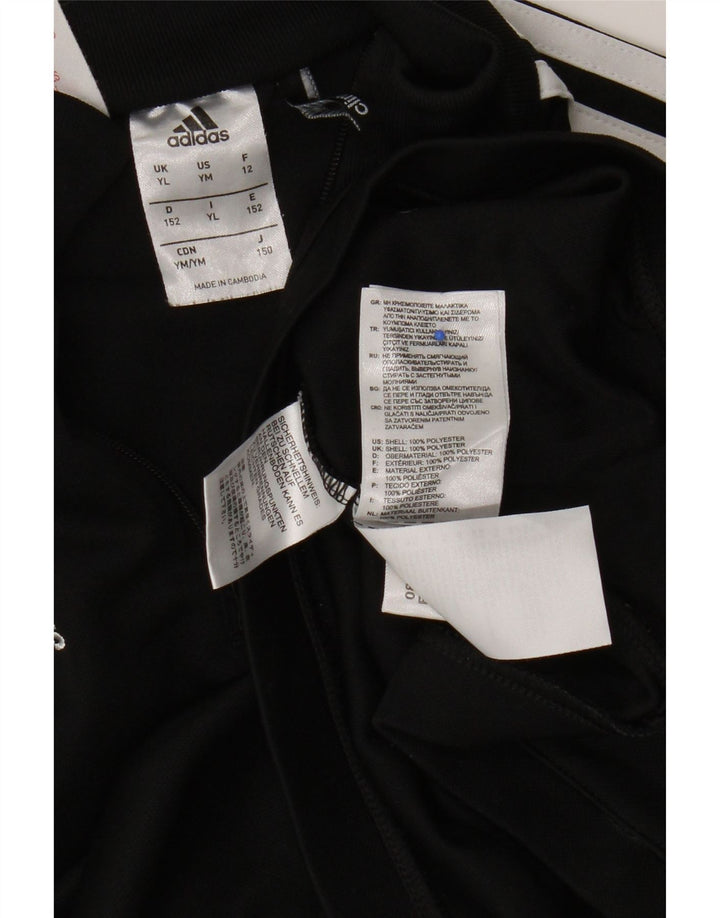 Adidas Meninos Climalite Pulôver Top de treino 11-12 anos Grande Preto