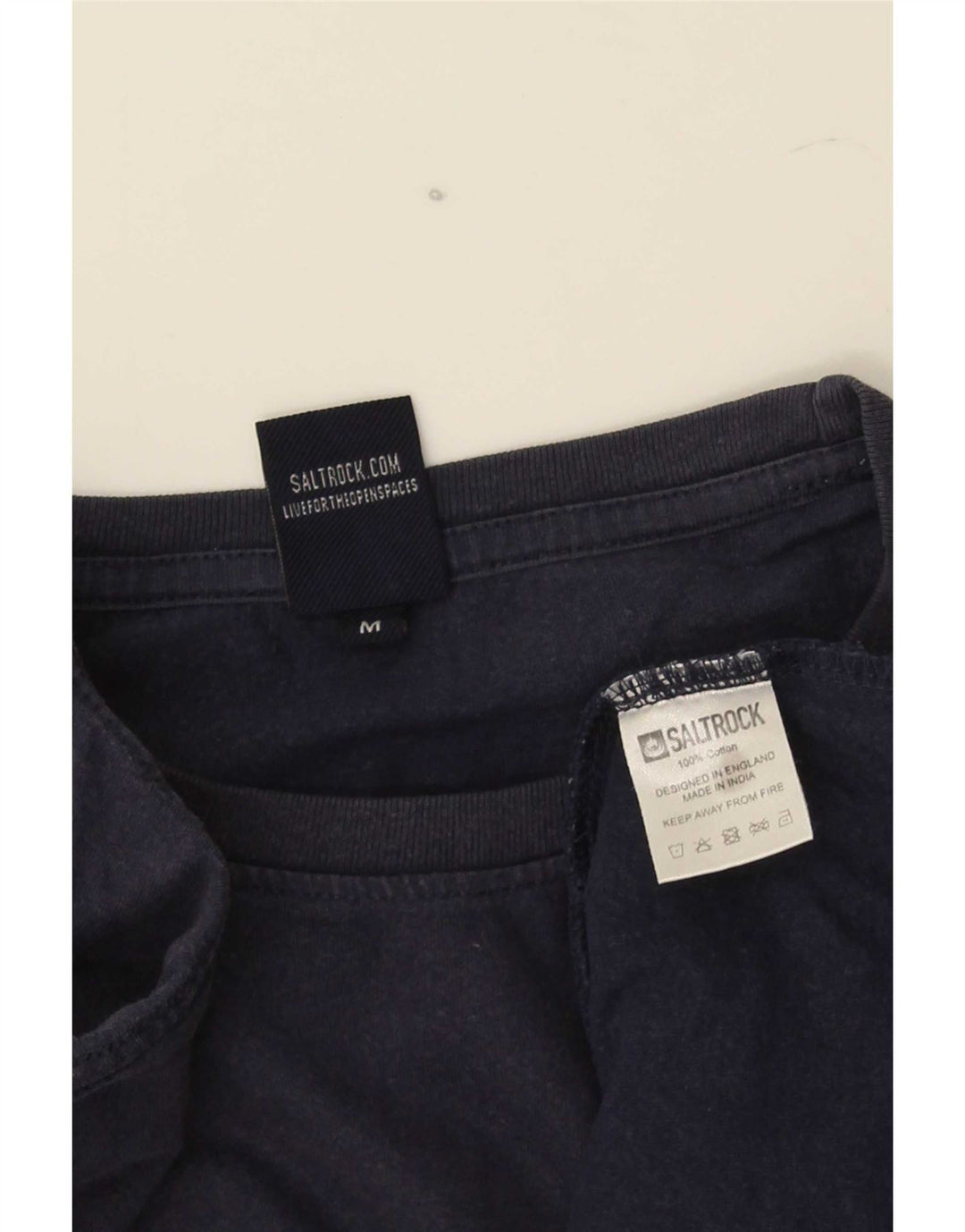 Camiseta masculina gráfica Saltrock Top médio algodão azul marinho