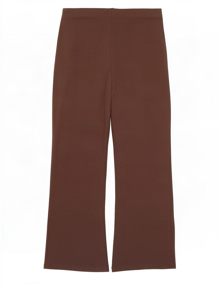 Leggings femininas Marks & Spencer Flare UK 12 viscose marrom médio