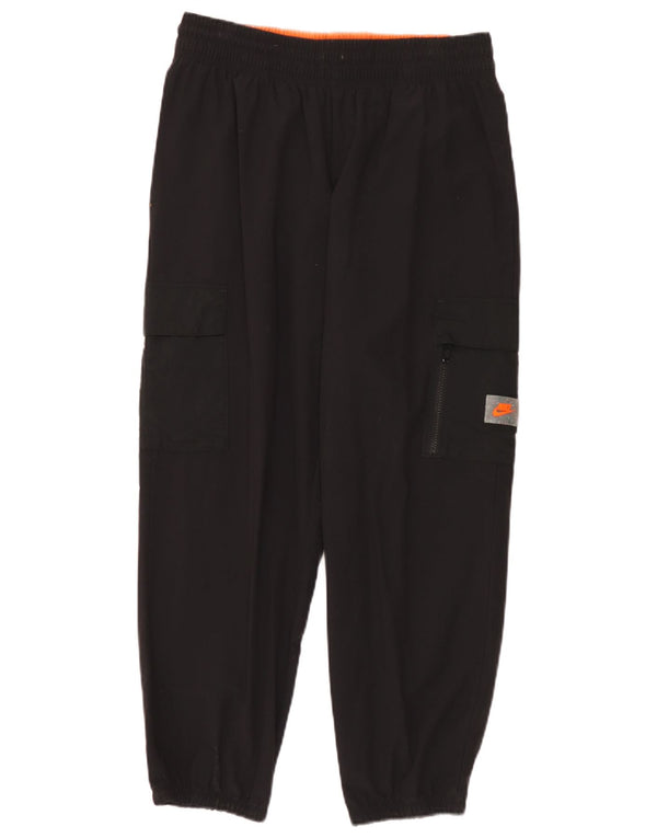 Nike masculino solto ajuste carga calças de treino joggers médio preto náilon