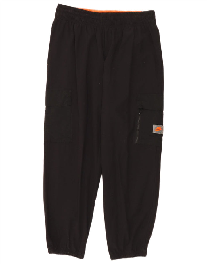 Nike masculino solto ajuste carga calças de treino joggers médio preto náilon