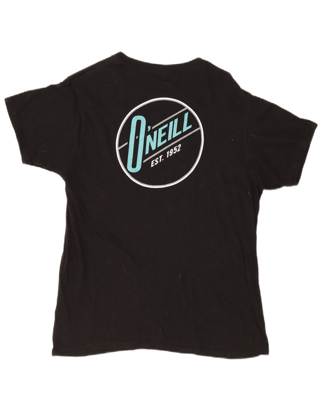 Camiseta feminina O'Neill com ajuste moderno gráfico UK 16 algodão preto médio