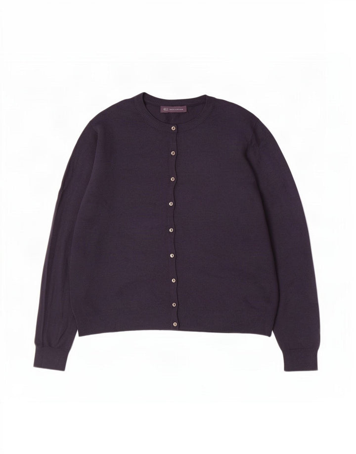 Suéter cardigã feminino Marks & Spencer UK 18 XL azul marinho