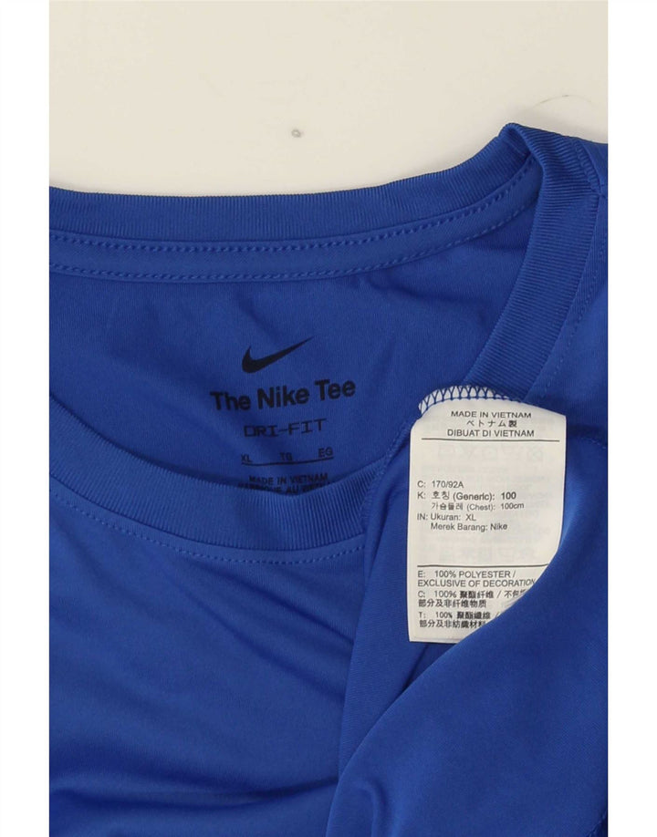 Camiseta Nike Masculina Dri Fit Top XL Azul Poliéster