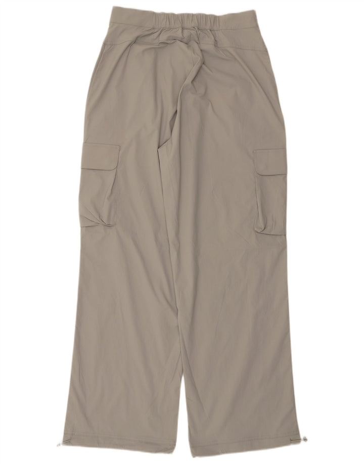 Calça cargo feminina ELLESSE cintura alta Reino Unido 14 médio W30 L31 cinza