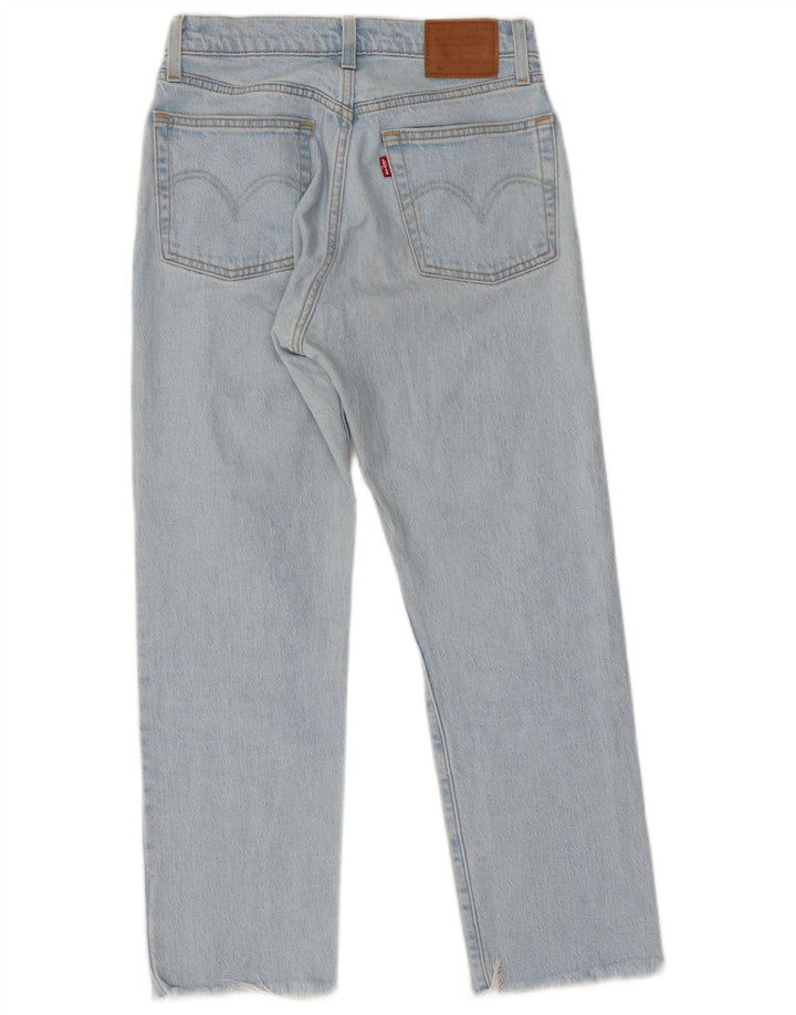 Calça jeans feminina Levi's 501 Straight W25 L26 azul algodão