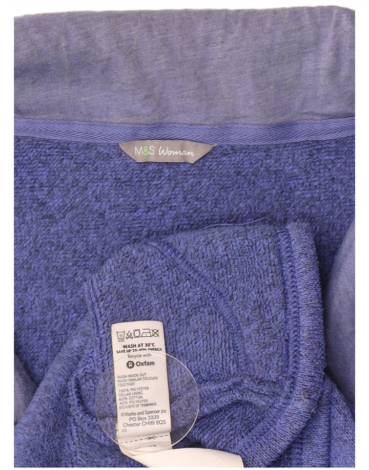Jaqueta feminina de treino Marks & Spencer Comfort Fit UK 16 grande azul