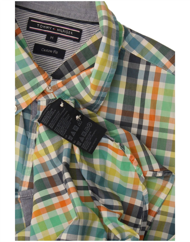 Camisa masculina de manga curta Tommy Hilfiger média multicolorida guingão