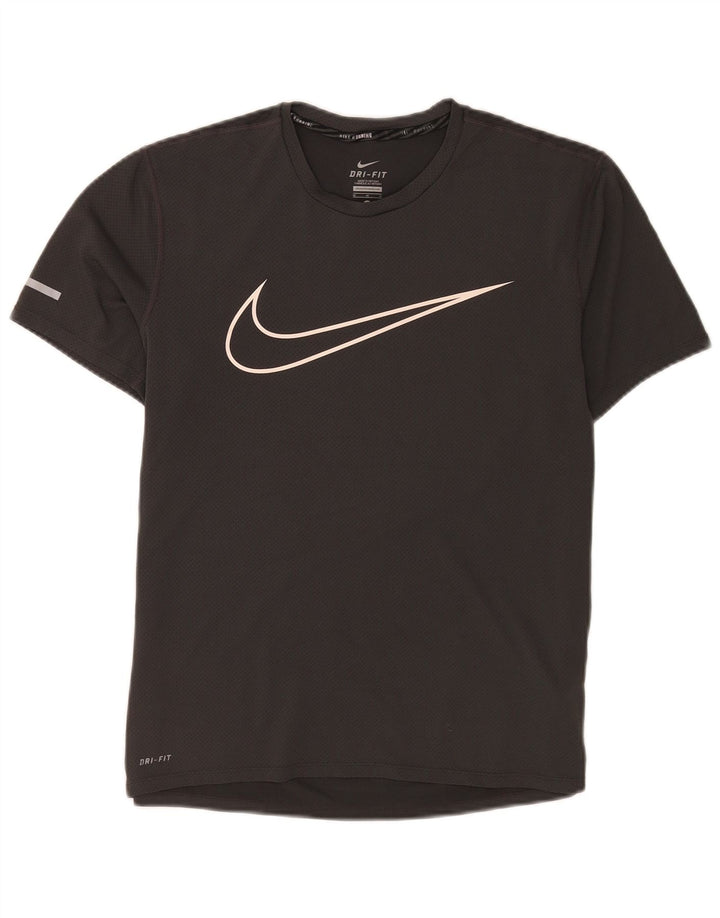 Camiseta Nike Masculina Dri Fit Graphic Top Cinza Médio Poliéster