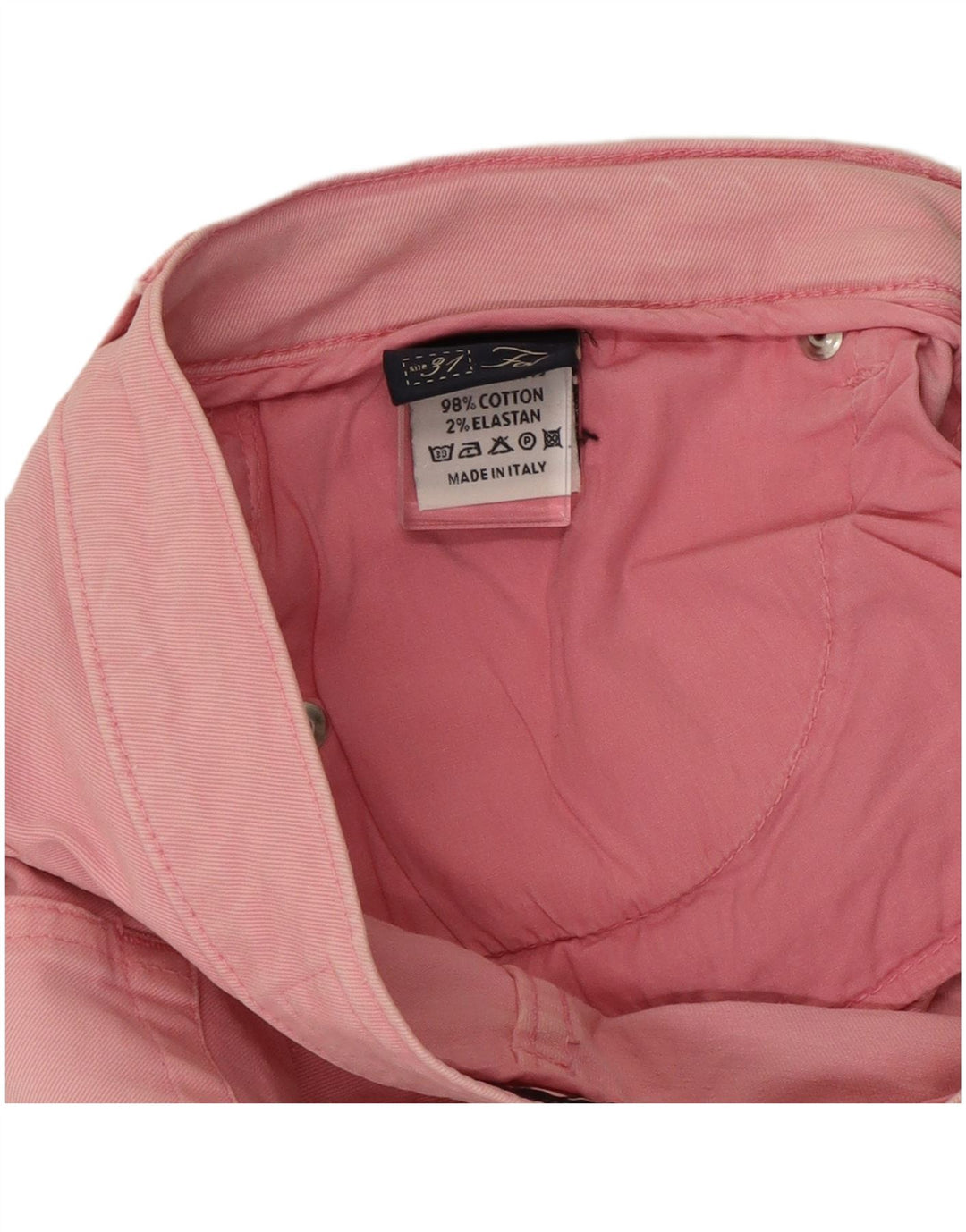 Calça jeans reta feminina Fay W31 L27 algodão rosa