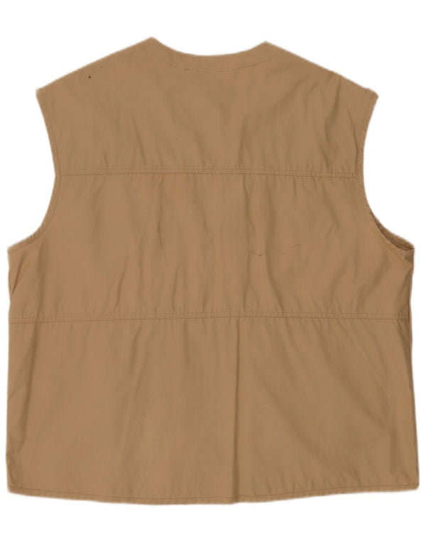 Diadora Mens Utility Gilet UK 42 XL Algodão Bege