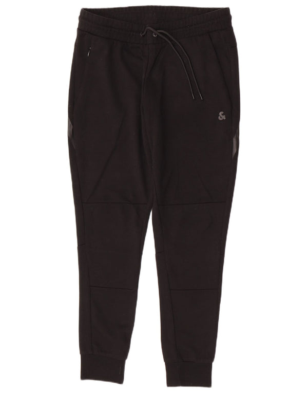 Calça de treino masculina Jack & Jones Joggers poliéster preto médio