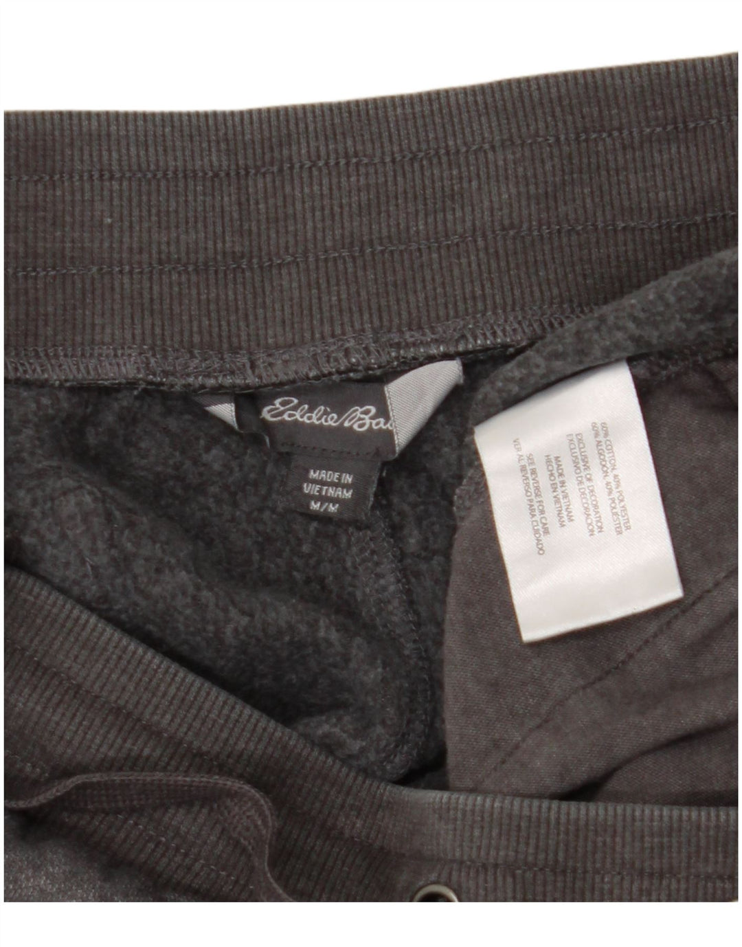 Eddie Bauer Calça de treino feminina Joggers Reino Unido 14 algodão cinza médio