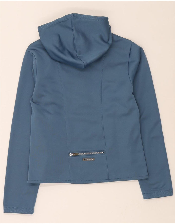 PUMA Womens Zip Hoodie Sweater UK 12 Medium Blue Polyester Vintage Puma and Second-Hand Puma from Messina Hembry 