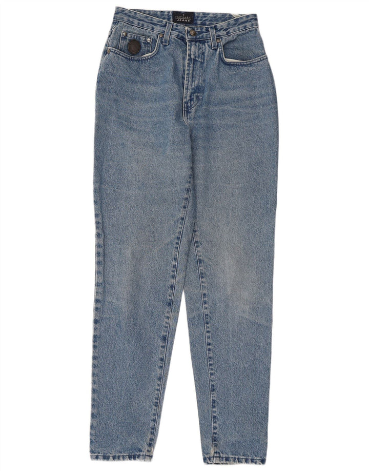 TRUSSARDI Jeans Cônicos Femininos IT 44 Médio W30 L31 Azul Algodão
