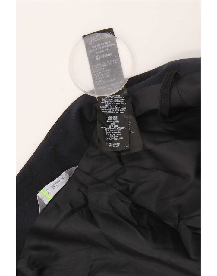 Saia lápis feminina Marks & Spencer UK 20 2XL W38 azul marinho poliéster