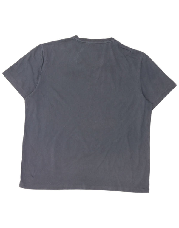 Polo Ralph Lauren Mens Custom Fit Camiseta Top 2XL Azul Marinho