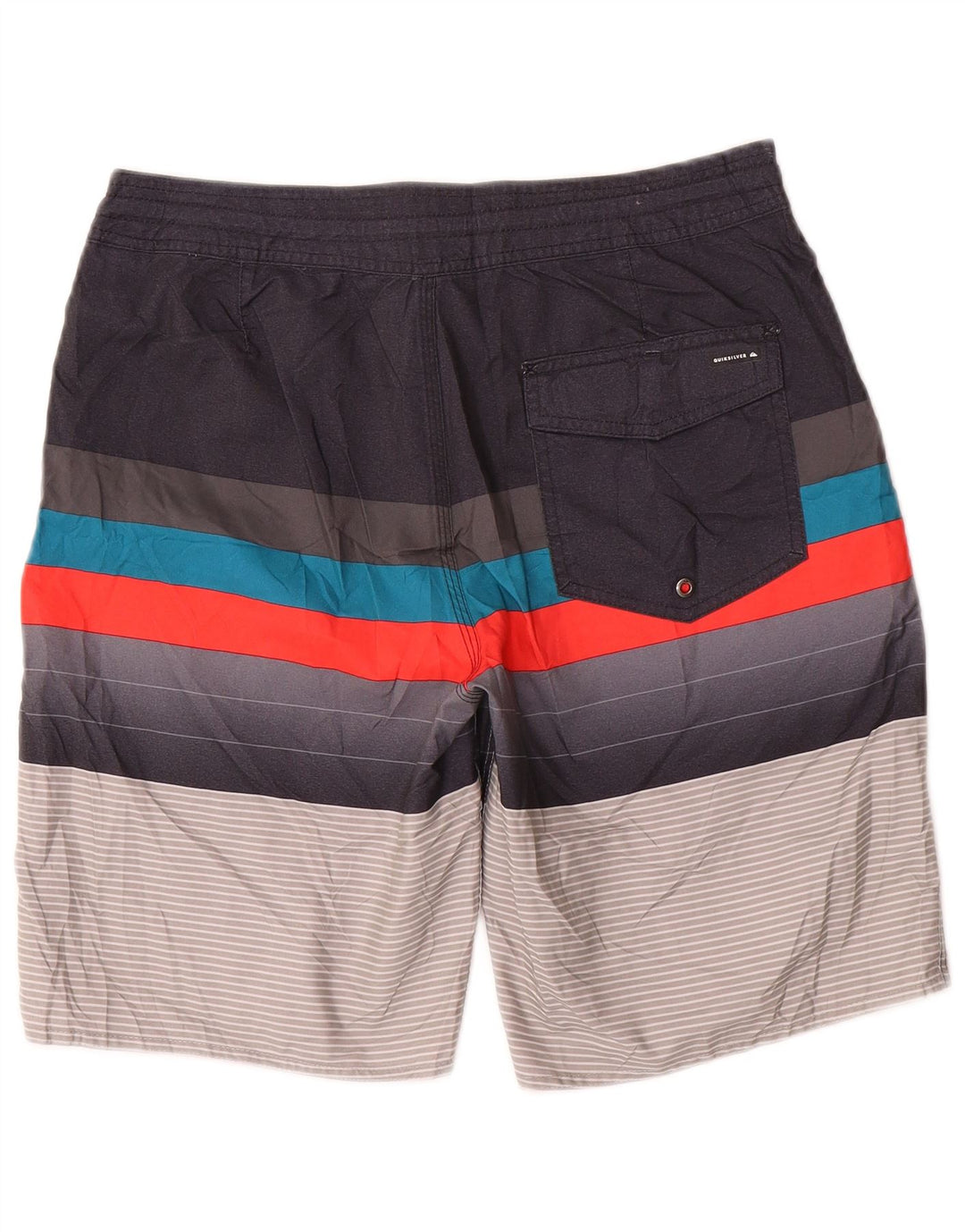 Shorts de natação masculino Quiksilver Graphic médio listrado multicolorido