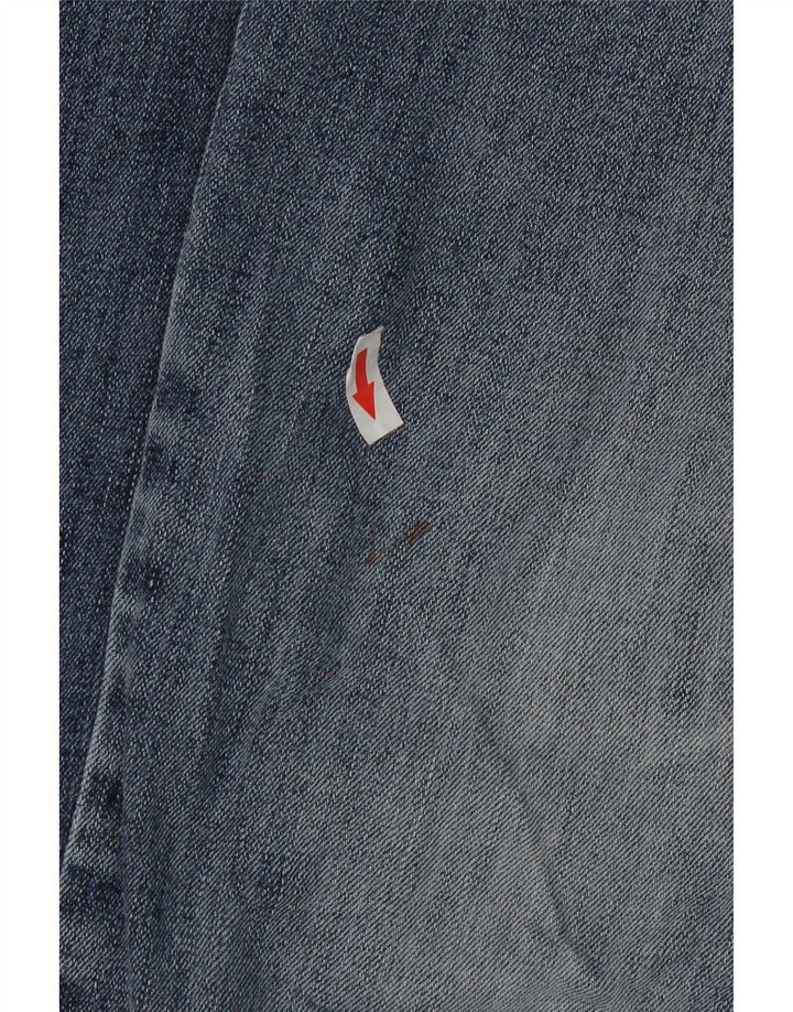 Jeans recortados regulares masculinos Marks & Spencer W38 L25 algodão azul