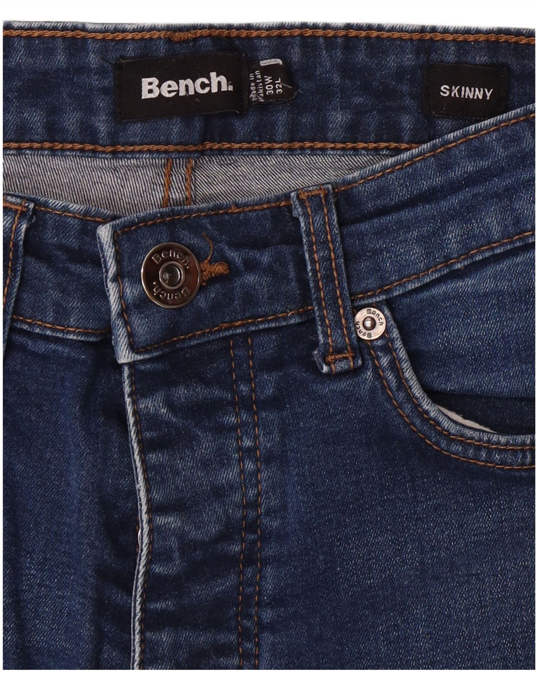 Jeans skinny feminino BENCH W30 L32 azul