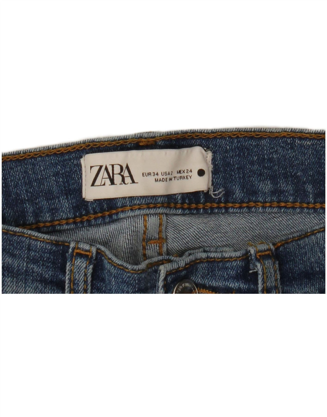 Calça jeans feminina ZARA Bootcut EU 34 2XS W24 L26 Azul