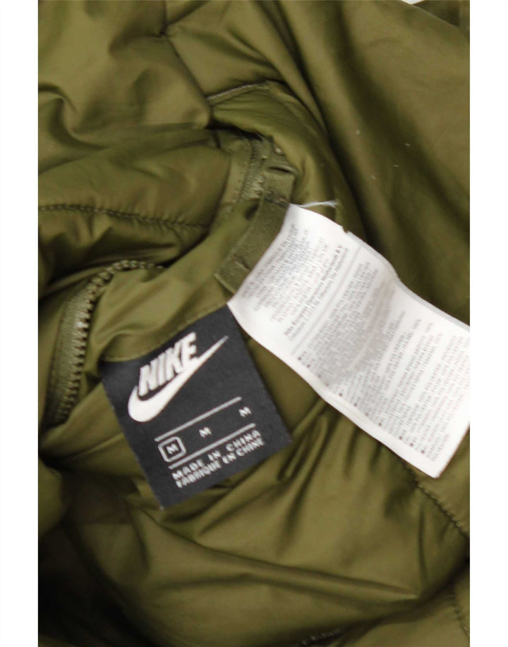 Jaqueta Nike Feminina Acolchoada Reversível UK 12 Poliéster Verde Médio