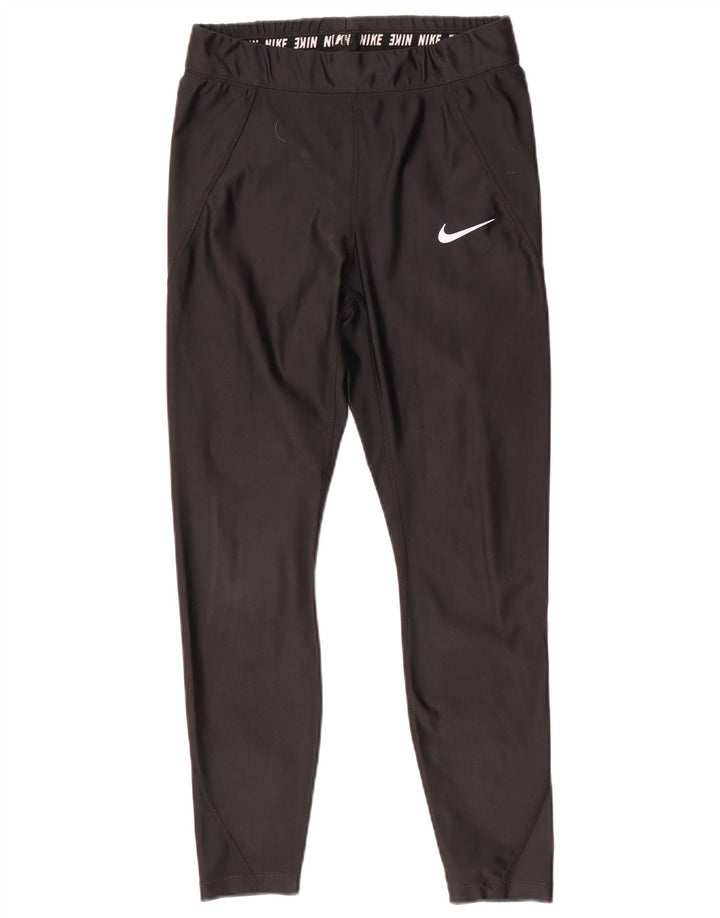 Leggings Nike Dri Fit Crop Femininas UK 12 Médio Preto Poliéster