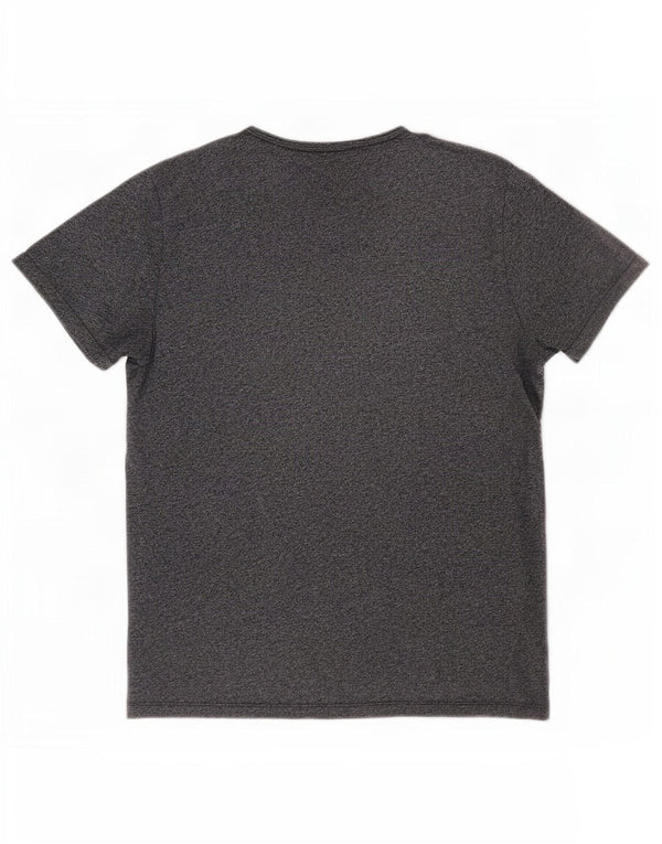 Tommy Hilfiger Camiseta masculina grande algodão manchado cinza