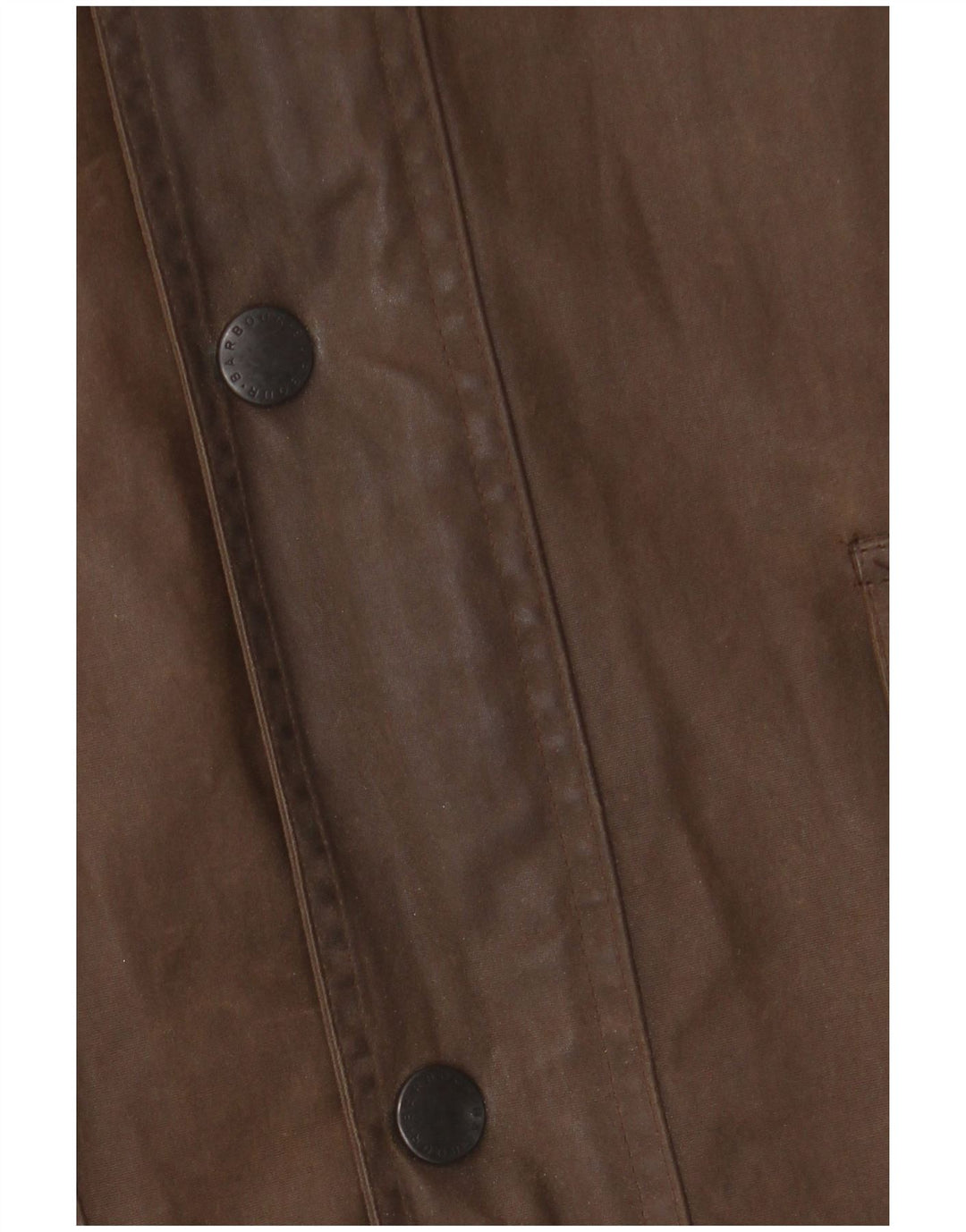Jaqueta masculina de algodão encerado com ajuste solto BARBOUR UK 42 XL poliuretano marrom