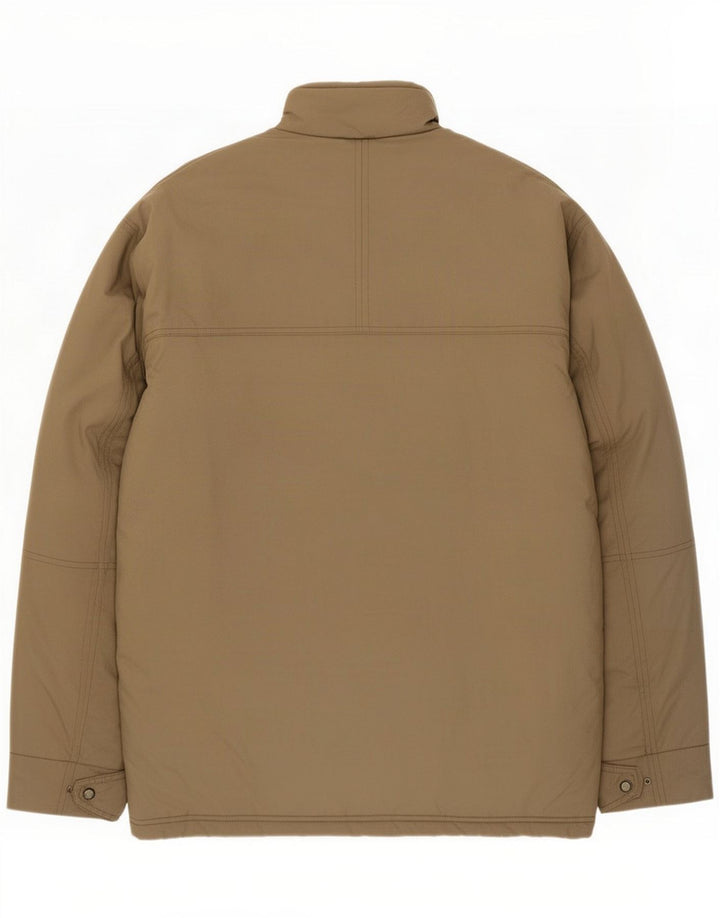 Jaqueta utilitária masculina Esprit UK 40 Nylon marrom grande